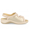 Julia 2021 E5 Beige, wide and comfortable sandal, designed for feet with bunions.