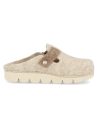 ANATOMIC LADIES&#39; D&#39;TORRES AINA BEIGE SLIPPERS, MADE OF WARM FELT THAT INSULATES FROM THE COLD.