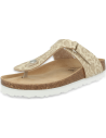 Comfortable Sandal, Model Tabarka Flip-Flop Beige- D&#39;Torres