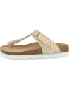 Comfortable Sandal, Model Tabarka Flip-Flop Beige- D&#39;Torres